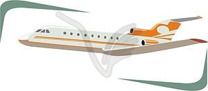 Airplane - vector EPS clipart