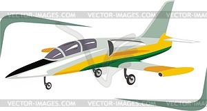 Airplane - color vector clipart