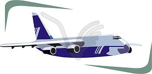 Airplane - vector image