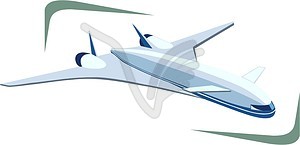 Самолет - изображение векторного клипарта