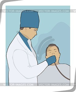 Anaesthetist - vector clipart