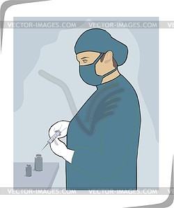 Anaesthetist - vector image