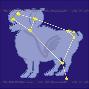 Constellation Aries - vector clipart