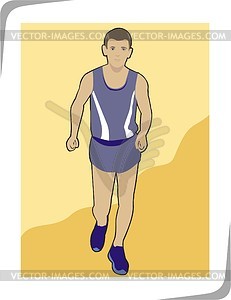 Athlete - vector clipart