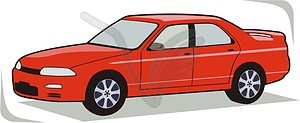 Автомобиль - рисунок в векторе