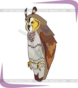 Eagle-owl - vector image