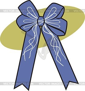 Bow - color vector clipart
