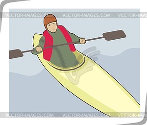 Canoe - vector clipart