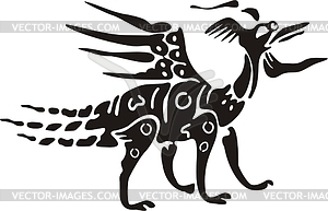 Chinese mythical monster - vector clipart