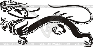 Китайский дракон - векторизованное изображение клипарта