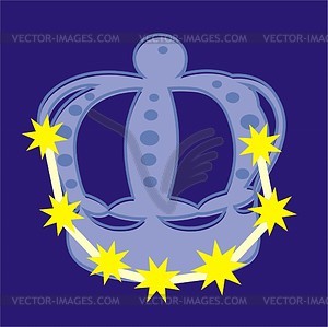 Constellation Corona Borealis - vector clipart