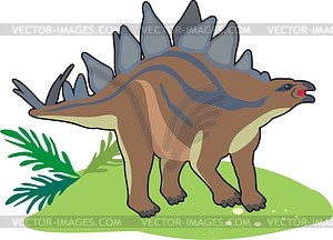 Dinosaur - color vector clipart