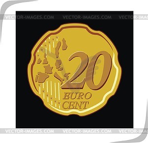 Eurocent - vector image