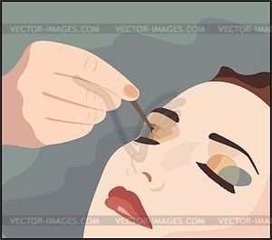 Eyeshadows - color vector clipart