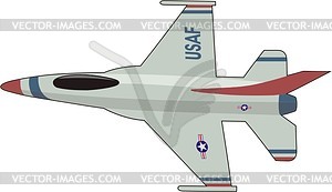 Fighter aircraft - vector clip art