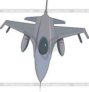 Fighter aircraft - vector clipart