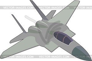 Fighter aircraft - vector image