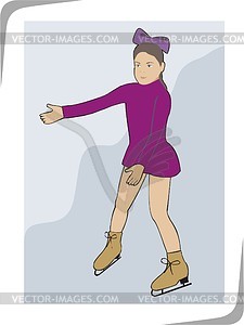 Figure skating - vector clipart