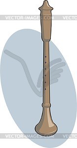 Flute - vector image