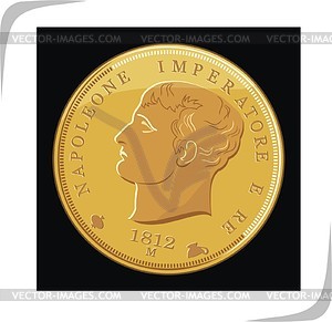 French franc - vector clipart