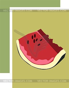 Water-melon - vector clipart