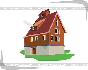 Дом - графика в векторном формате