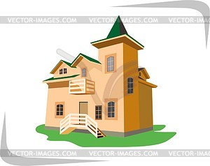 House - color vector clipart