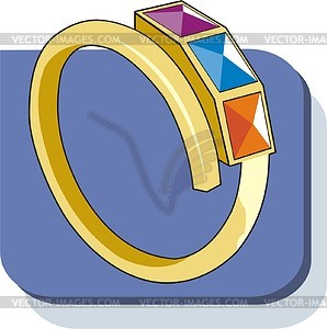 Jewelry ring - vector image