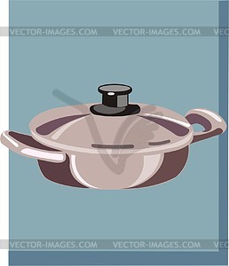 Frying pan - vector clipart / vector image