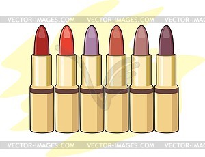 Lipsticks - vector clip art