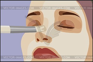 Cosmetic masque - vector clip art