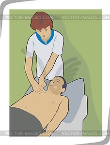 Masseur - vector clipart