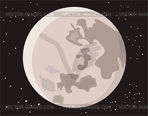 Moon - vector clipart / vector image