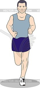 Runner - vector clipart