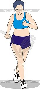 Runner - vector clipart