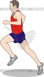 Runner - vector clipart