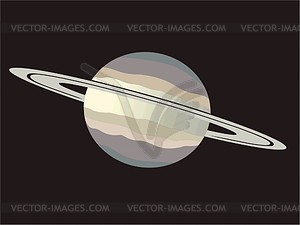 Сатурн - клипарт в векторном виде