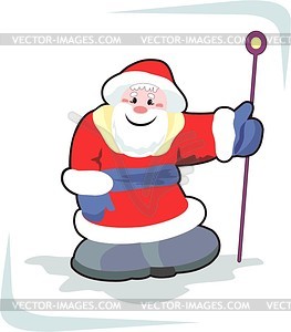 Дед Мороз - изображение в векторе