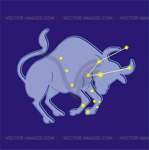 Constellation Taurus - vector clipart