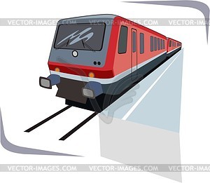 Поезд - векторное изображение EPS