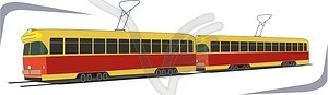 Tram - vector clipart