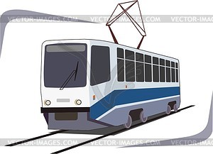 Tram - vector clip art