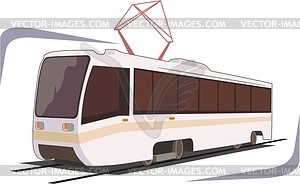 Tram - vector clipart