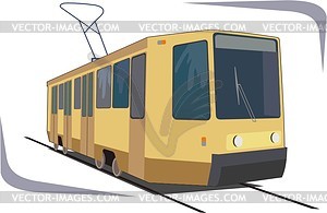 Tram - stock vector clipart