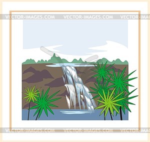 Waterfall - vector image