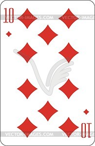 Playing card - vinyl EPS vector clipart