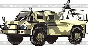 Armored car - vector image