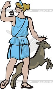 Artemis - vector clipart