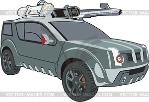 Armored car - vector image