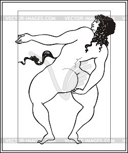 Beardsley illustration - vector clip art